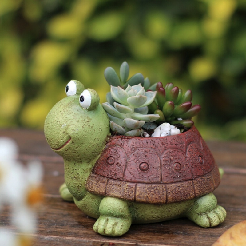 Turtle Shaped Flower Pot