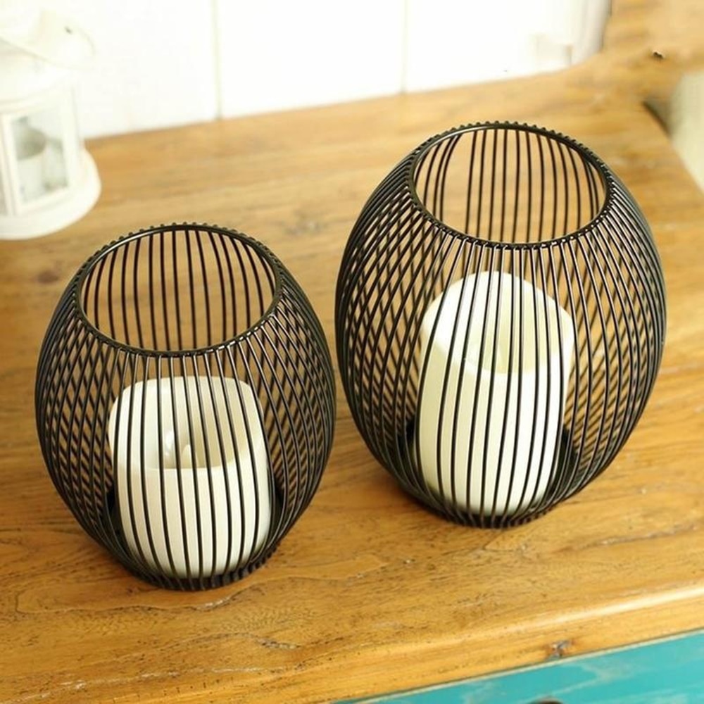 Metal Cage Style Candle Holder