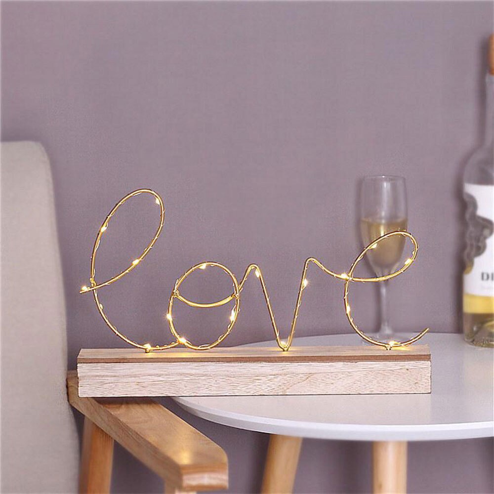 Love/Home LED Decorative Figurine